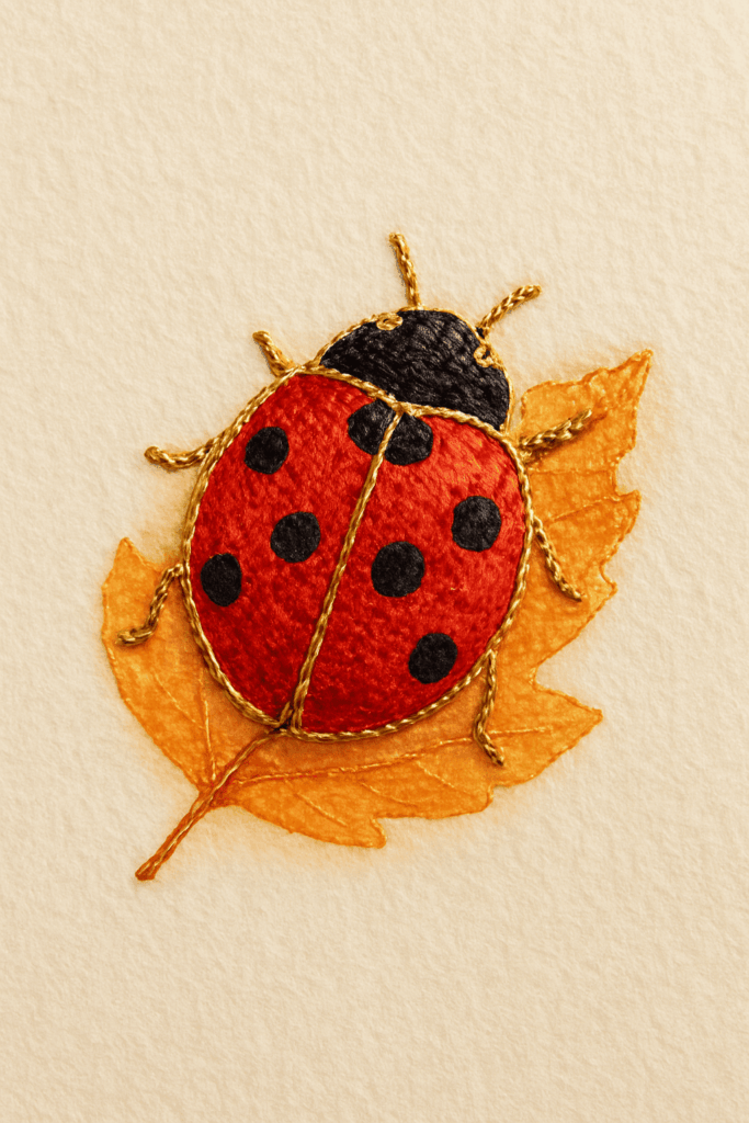 lady bird gold stitching 1110 for website